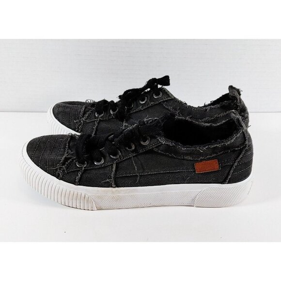 BLOWFISH MALIBU Women's Sneakers Black Lace Up Runners Size 9 - Picture 6 of 10